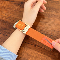 Bracelet de montre en nylon pour sports de plein air avec boucle magnétique double sécurité Velcro pour Apple Watch Ultra4 S12/S11/S10/S9 Smartwatch