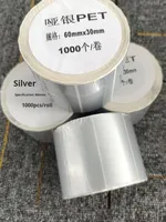 Étiquettes autocollantes en rouleau argent mat pour engrais, agriculture et usage industriel