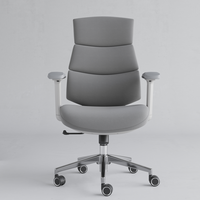 Fauteuil de bureau ergonomique inclinable moderne, pivotant, avec soutien lombaire réglable, accoudoirs réglables, garantie 5 ans, chaise en maille grise