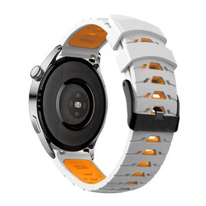 Correa de reloj de repuesto de dos colores para Huawei <span class=keywords><strong>Watch3</strong></span> 3pro GT2 2PRO <span class=keywords><strong>Samsung</strong></span> <span class=keywords><strong>Galaxy</strong></span> Watch Garmin correa de silicona de goma - Product Image 2