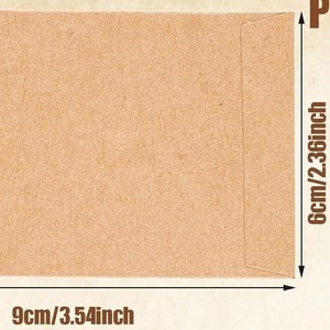 Kraft Paper Key <b>Card</b> Holder Envelope Biodegradable Hotel Room Welcome <b>Card</b> <b>Protector</b> For Guest Stay - Product Image 2