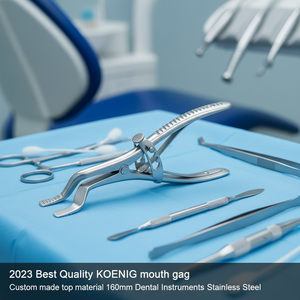 2023 meilleure qualité KOENIG bouche gag sur mesure matériel supérieur 160mm Instruments dentaires en acier inoxydable - Product Image 2