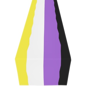 Chemin de table personnalisé non binnaire série arc-en-ciel gay, ornement de table en polyester pour les rassemblements festifs et les fêtes à thème à domicile - Product Image 2