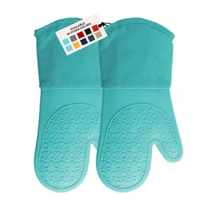 Bán Buôn Lò Mitts Nướng Không Thấm Nước Tùy Chỉnh Chịu Nhiệt Nhà Bếp Silicone Lò Găng Tay