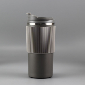 Vente en gros de gobelets isothermes en acier inoxydable de 380 ml et 510 ml avec manchons en silicone anti-fuite, tasses à café, couvercles pour tasses à café - Product Image 4