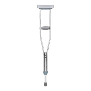 Béquilles axillaires en acier inoxydable réglables en hauteur pour personnes âgées et handicapées souffrant de fractures - Product Image 1