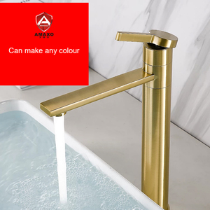 Grifo de Lavabo de Latón con Sensor Sin Contacto, Rotación de 360 Grados, Válvula de Cerámica, Acabado Dorado Cepillado, Grifo con Medidor de Agua para Gimnasio - Product Image 2