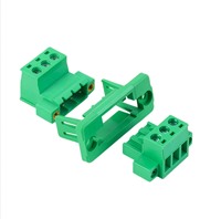 Connecteur de bornier à vis mâle 2P, pas de 5,08 mm, 2 broches enfichables, 50A max continu, 28-12 AWG, usage industriel, PA66, laiton durable