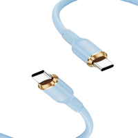Kustom Pabrik CE bersertifikat 1m Tipe C untuk kabel Tipe C pengisian cepat Pd 60W 2A sinkronisasi Data untuk perangkat Ios terbuat dari silikon