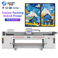 LETOP Fabrik 1,9M Mesh-Band Digitaldruckplotter Großformat Automatischer Tintenstrahldrucker Flachbett-Acrylmaschine Hybrid-UV
