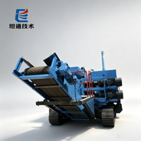 Déchiqueteuse mobile robuste de 220 kW à moteur, autopropulsée, à double arbre, pour la déchiquetage de ferraille, haute productivité, pour acier usagé