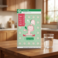 Suiker-vrije, caloriearme appelazijn drank voor gezond gewichtsbeheersing en darmgezondheid, dagelijkse drank in fles