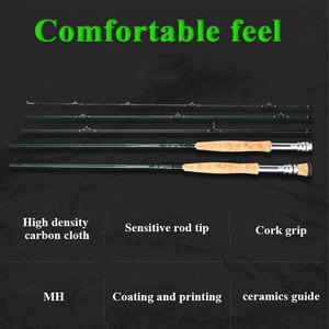 <span class=keywords><strong>Canne</strong></span> à pêche à la <span class=keywords><strong>mouche</strong></span> en gros de 2,7 m CL 72CM, la meilleure <span class=keywords><strong>canne</strong></span> à pêche à la <span class=keywords><strong>mouche</strong></span> en 4 sections en fibre de carbone avec poignée en liège, cannes à pêche à la <span class=keywords><strong>mouche</strong></span> pour la pêche en eau salée - Product Image 2