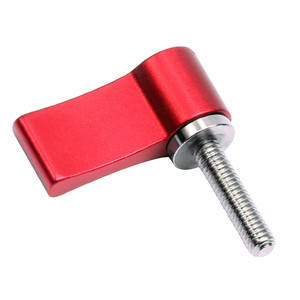 Boutons personnalisés M4M5M6 à tête <span class=keywords><strong>captive</strong></span>, poignée en L, tête en aluminium noir, bouton réglable en T, vis à oreilles - Product Image 5