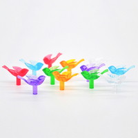 Ampoules de rechange en plastique pour sapin de Noël, multicolores, en forme d'oiseaux et de colombes, à torsion moyenne, ornements artistiques champêtres, DIY, personnalisables, fabrication en usine