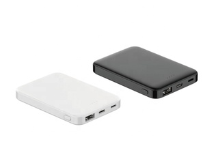 Nouvelle batterie externe portable haute capacité 5000 mAh ultra-mince format <span class=keywords><strong>carte</strong></span> de crédit avec double USB pour utilisation en extérieur - Product Image 2