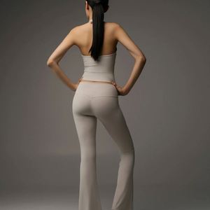 Pantalones de Yoga de Pierna Recta para Mujer, Cintura Alta, Control de Abdomen, Pantalones Deportivos para Gimnasio, Fitness y Yoga - Product Image 3