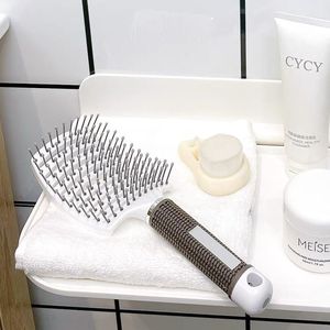 Peigne démêlant à dents larges, grand peigne massant le cuir chevelu, pour usage domestique, en plastique, outil de coiffage unisexe - Product Image 3