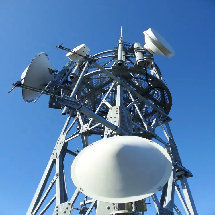 35 40 45 50m Meters 3 Leg Steel Lattice GSM Microwave Radio Signal Antenna Telecommunication 4G Wifi Tower