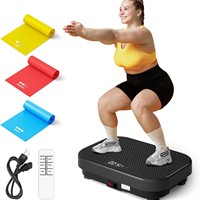 Plateforme vibrante TBFIT pour la maison, machine de fitness pour le corps entier, brûleur de graisse, masseur avec bandes de résistance et télécommande