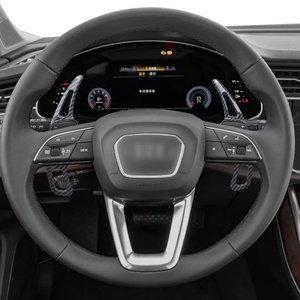 Accessoires de levier de vitesses pour volant de voiture sport en fibre de carbone ABS pour Audi A3 A4 A5 S3 S4 S5 SQ5 S Q2 Q3 Q5 A7 RS6 RS4 - Product Image 4