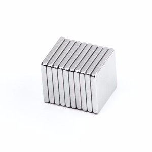 N52 10*10*2mm <strong>NdFeB</strong> <strong>Block</strong> Magnetic Square Neodymium <strong>Magnet</strong> with Nickel Coated - Product Image 3