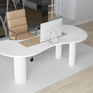 Fabrik preis benutzer definierte Home Tische Massivholz MDF Arbeits platte Büromöbel Schreibtische und Drehstühle ergonomisches Büro