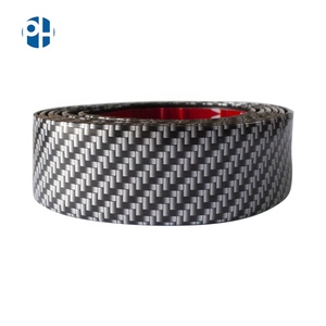 PH fibra di carbonio Auto cromata striscia di rivestimento 3CM 5CM 7CM protezione battitacco porta piastra per esterni accessori per Auto - Product Image 5