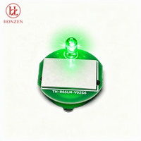 Module LED RGB blanc chaud clignotant mini lumineux, alimenté par piles, auto-adhésif, carte de circuit imprimé circulaire, indice de protection IP20, boîte cadeau