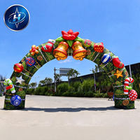 Arche de Noël gonflable personnalisée pour la publicité extérieure, idéale pour les décorations d'événements et de festivals