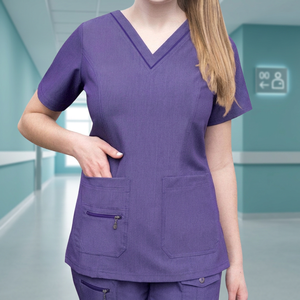 Reliable Unisex Denim Medical Scrub <b>Sets</b> with Needle Detection for Nurses <b>Doctors</b> Soft Breathable Fabric Professional Appearance - Product Image 3