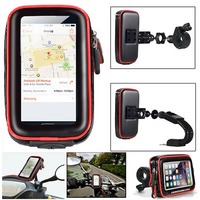 Support de téléphone portable pour moto Support de moteur pour vélo Smartphone Sac étanche Étui pour téléphone portable Support GPS