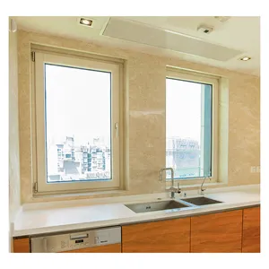 Fenêtres à battants fabriquées avec des matériaux en aluminium de haute qualité exportées de Chine