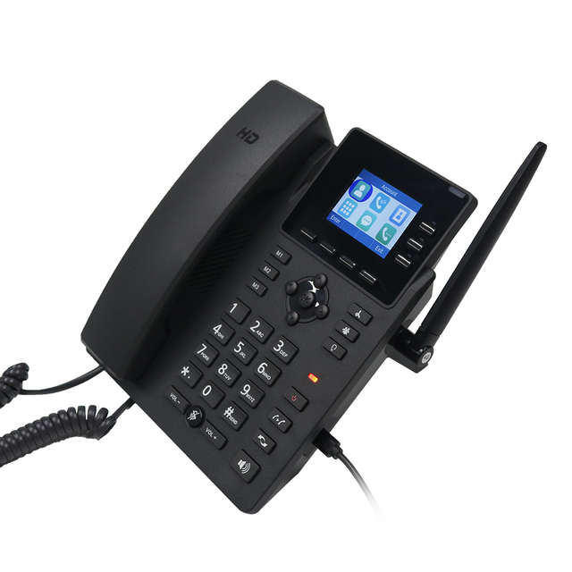 SIP IP 4G WiFi Wireless Desktop VoIP Phone with SIM Card Support and SMS/