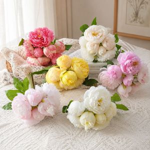 Bouquet de pivoines artificielles Xinyuan, arrangement floral en soie pour la décoration de la maison et des mariages, style Instagram - Product Image 2