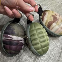 Porte-monnaie professionnel en forme de grenade, petit porte-clés pour monnaie, clés, écouteurs, porte-clés tactique, sacoche, pochette
