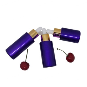 Nuevo Diseño, Botella de Vidrio Cosmética Negra Mate de 30ml, 50ml, 60ml con Hombro Plano, Bomba de Presión y Gotero con Botón - Product Image 5