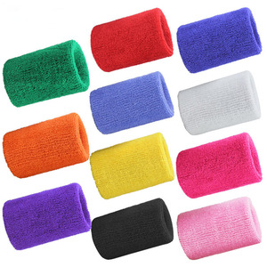 Custom Logo Colorful Breathable Sport Towel Wristbands Sweat Wrist Band - Product Image 3