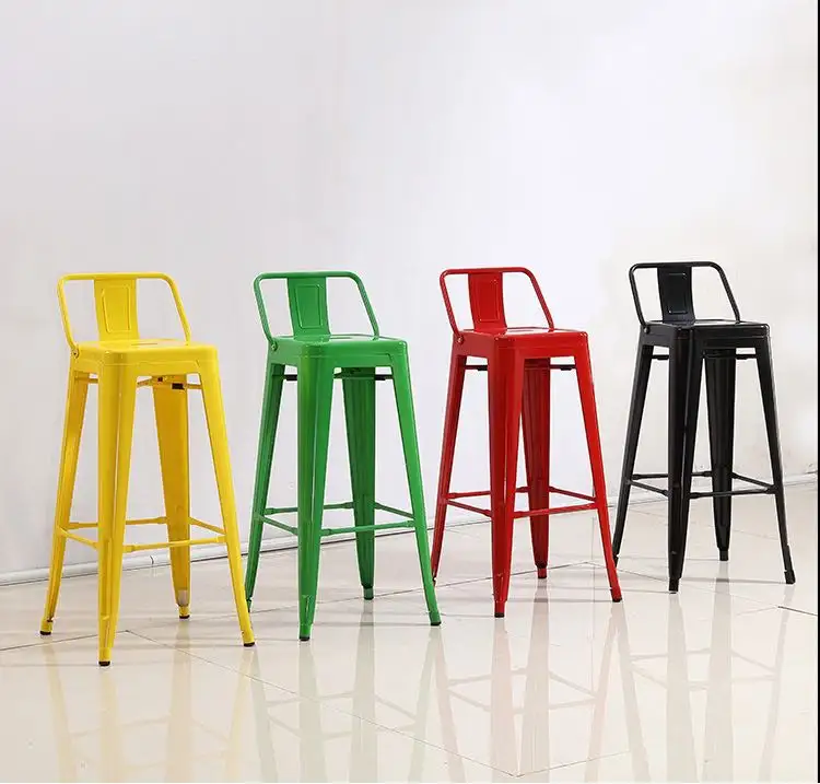 Fixed Bar Furniture chair wholesale Bar chairs for restaurant Recommended Commercial Cheap Metal Stools