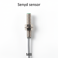 Capteur de Proximité Inductif 24VDC Encastré 3 Fils PNP M5 M8 M12 M18 M30 Interrupteur de Détection Métallique avec Câble pour Automatisation Machine CNC