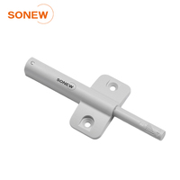 SONEW Loquet tactile en plastique POM à ouverture par pression pour meubles et portes d'armoires de cuisine, avec base croisée