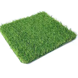 Simulasi karpet rumput dekorasi luar ruangan plastik hijau palsu teknik karpet buatan bahan rumput