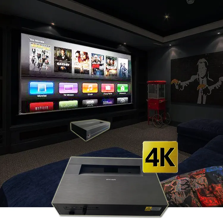 4500 ansi lumens 180 inch 150inch 120 inch 100 inch 85 inch ultra short throw UHD ultra hd movie 4k cinema projector smart 4k TV