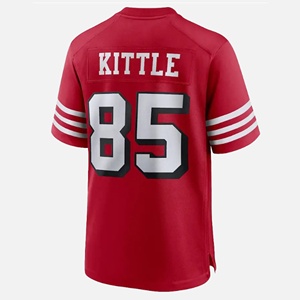 Jersey Sepak Bola Amerika Bordir Berkualitas Grosir San Francisco # 85 Kittle # 97 Bosa # 23 Christian McCaffrey # 13 Brock Purdy - Product Image 6