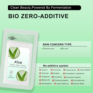 Mascarilla Facial de <span class=keywords><strong>Aloe</strong></span> <span class=keywords><strong>Vera</strong></span> Biofermentada a Base de Plantas Vegana Orgánica, Mascarilla Facial Antiacné, Calmante e Hidratante para el Cuidado de la Piel - Product Image 3