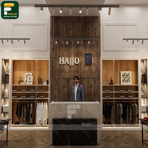 ชั้นวางเสื้อผ้าบูติกขนาดกะทัดรัด ตู้แขวนเสื้อผ้าสำหรับพื้นที่แคบ อุปกรณ์จัดแสดงสินค้าสำหรับร้านค้าขนาดเล็ก - Product Image 4