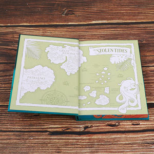 Servicio de Impresión de Libros de Novelas de Fantasía con Tapa Dura Personalizada y Bordes Pintados, Encuadernación Cosida, Edición Especial, Fabricante - Product Image 5