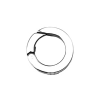 Fermoirs à ressort plats ronds ovales en acier inoxydable en forme d'oeuf Crochets toriques Boucle de connexion Fabrication de bijoux à bricoler soi-même Composants