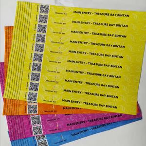 Laser-Printable Disposable <b>Tyvek</b> Wristbands for Events Parties Perfect Solution for Custom Black Logo Promotional Wristbands - Product Image 1