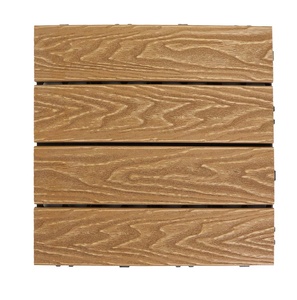 Độ ẩm bằng chứng sân thượng thiết kế WPC sàn gỗ tếch Snap trong <span class=keywords><strong>decking</strong></span> Board DIY dập nổi sàn gạch cho Patio - Product Image 5